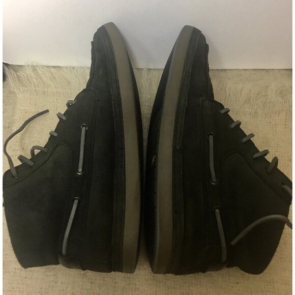 UGG Mens US SZ 14 Chukka Ankle Boots Charcoal Black Leather BAYNE Gray 1006144 main image 4